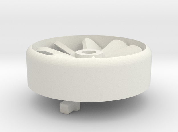 Plug Style 13 in White Natural Versatile Plastic
