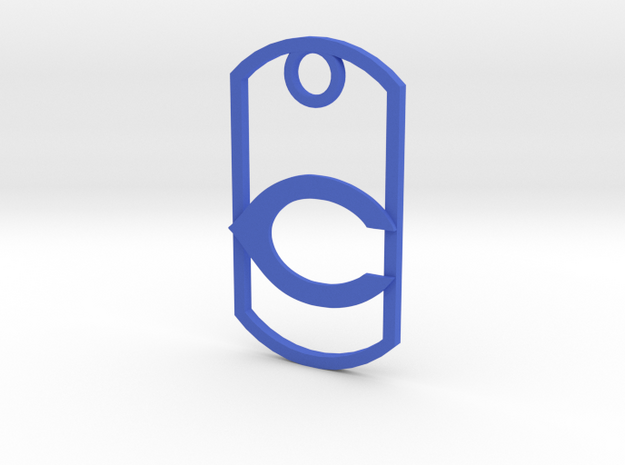Carlsbad "C" key fob in Blue Processed Versatile Plastic