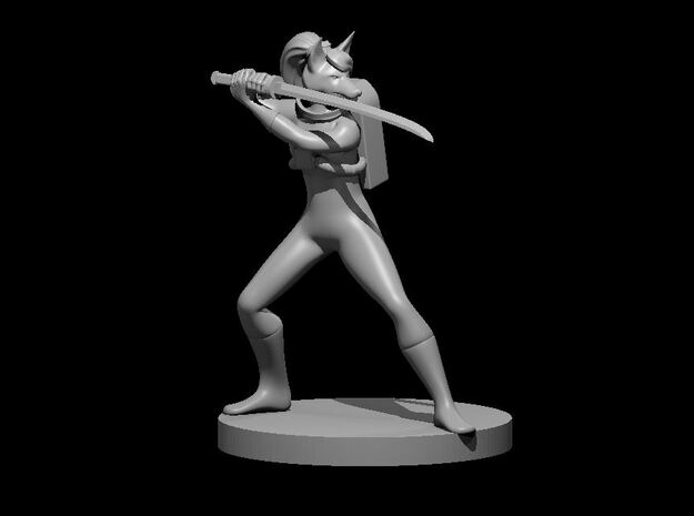 Kitsune Fighter in Space Suit in Smooth Fine Detail Plastic