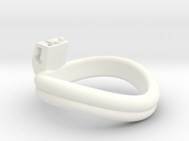 Cherry Keeper Ring - 57mm Double -6° in White Processed Versatile Plastic