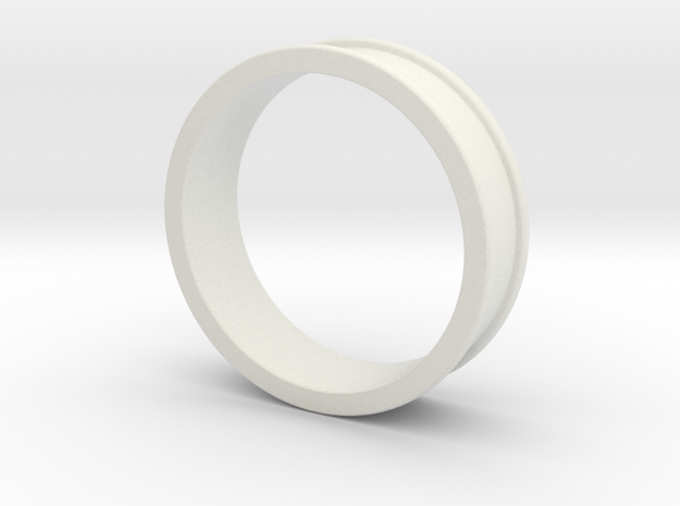 Customizable Ring (Size 9) in White Natural Versatile Plastic