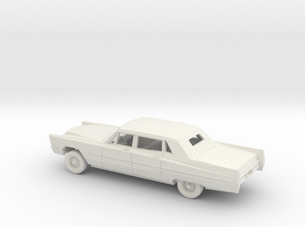 1/72 1967 Cadillac Brougham Limo in White Natural Versatile Plastic