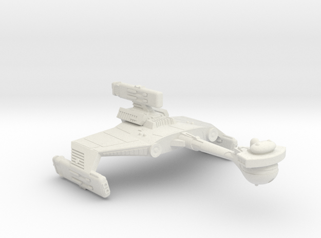 3125 Scale Klingon D5WDK Drone Bombardment Cruiser in White Natural Versatile Plastic
