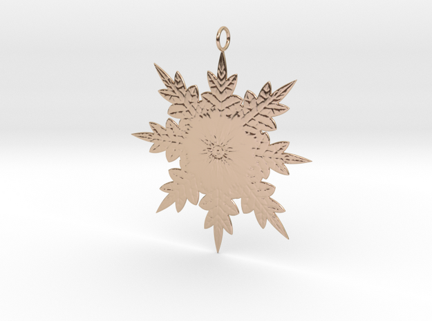 Snowflake in 14k Rose Gold: Small