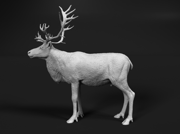 Reindeer 1:48 Standing Male 1 in Tan Fine Detail Plastic