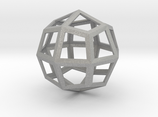 Icositehedron Pendant in Aluminum