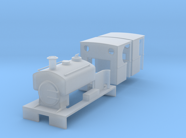 009 Andrew Barclay 0-4-0ST in Smooth Fine Detail Plastic