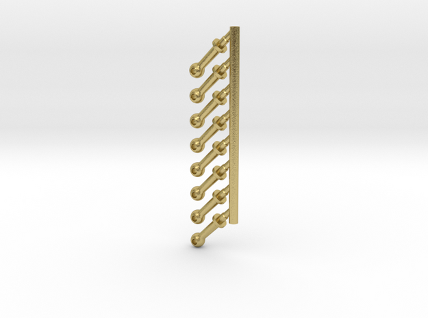 G SCALE LONG BOILER STANCHIONS 8PK in Natural Brass