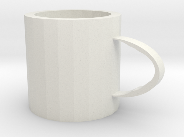 Initialize the cup in White Natural Versatile Plastic: Large