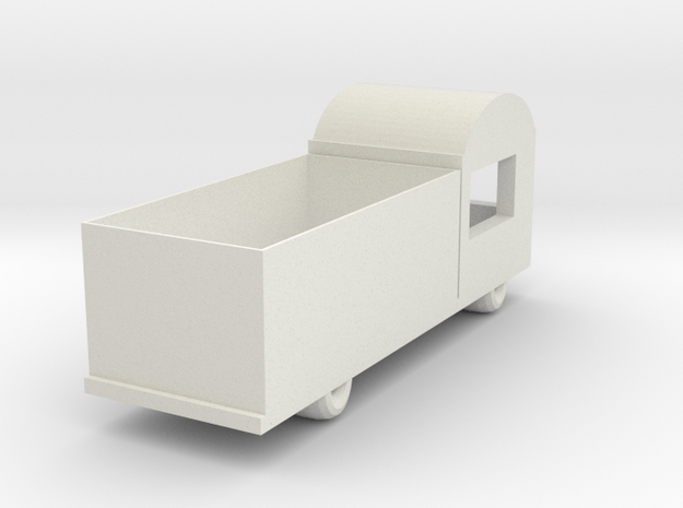 Truck Sanitary Paper Box in White Natural Versatile Plastic