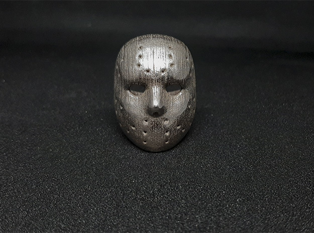 Jason Ring in Polished Bronzed-Silver Steel: 9.5 / 60.25