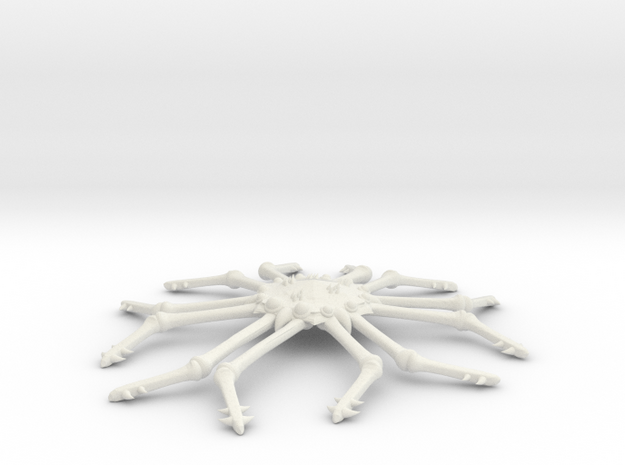 3788 Scale Monster Space Tarantula MGL in White Natural Versatile Plastic