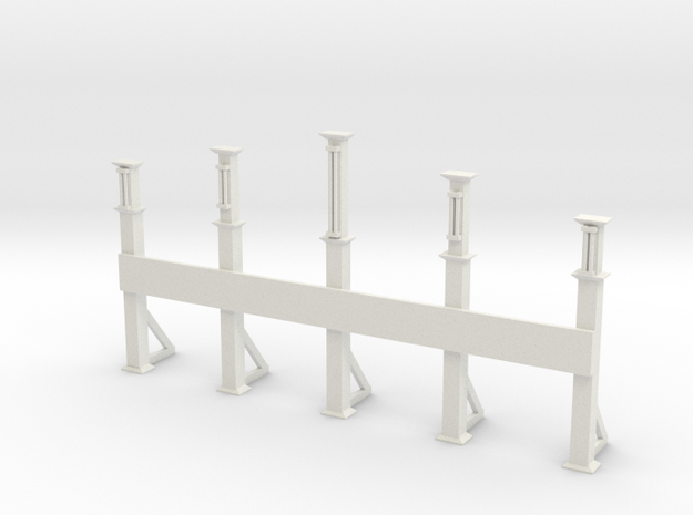 N scale entrance gate in White Natural Versatile Plastic