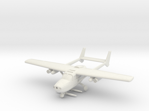 1/144 Cessna O-2 in White Natural Versatile Plastic