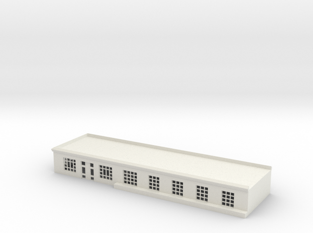 San Jose Station Freight Building N scale in White Natural Versatile Plastic