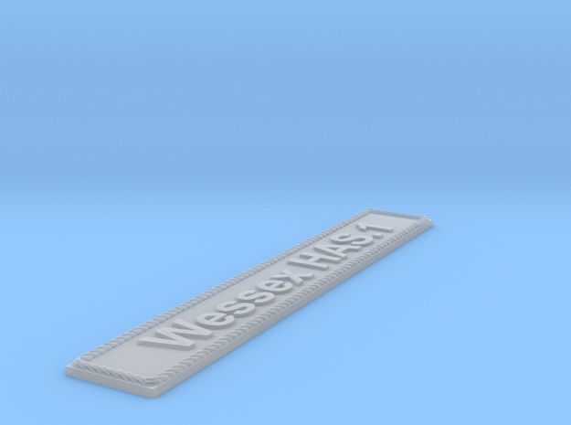 Nameplate Wessex HAS.1 in Smoothest Fine Detail Plastic