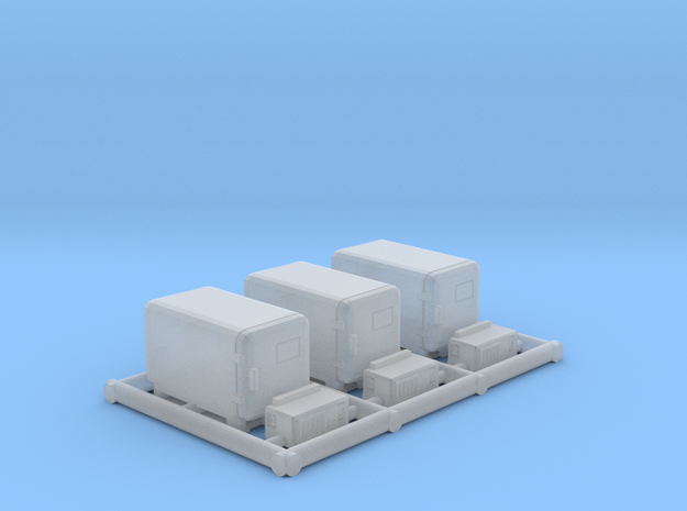 1-87 Scale Sub-Arctic Containers Set x3 in Tan Fine Detail Plastic