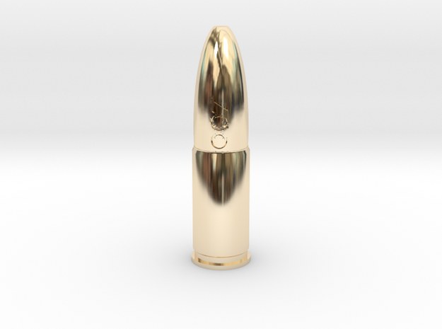 golden gun bullet in 14K Yellow Gold