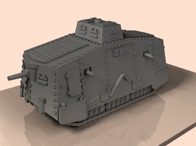 1/144 WW1 A7V tank in Tan Fine Detail Plastic