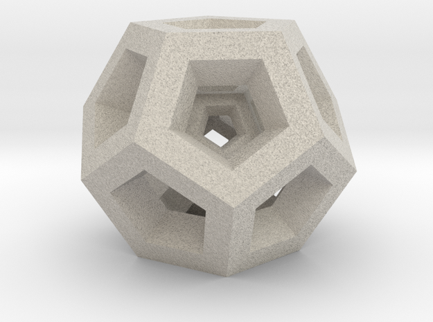 Dodecahedrons 01 in Natural Sandstone: Large