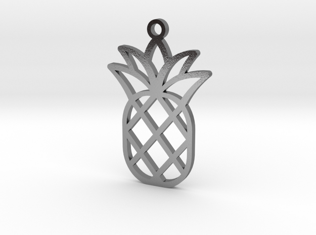 Pineapple Charm in Polished Silver