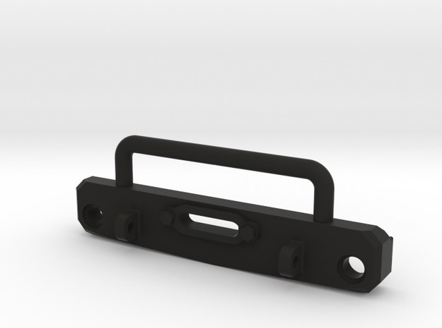 SCX24 Stubby Front Bumper in Black Natural Versatile Plastic
