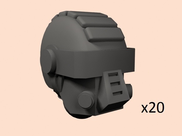 28mm Drop guard heads in Tan Fine Detail Plastic
