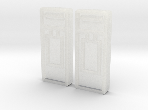 B-04 Wall Mounted Post Boxes (Pair) in Tan Fine Detail Plastic