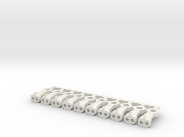 Magno-Electro Couplings for Liliput (Medium) x10 in White Natural Versatile Plastic