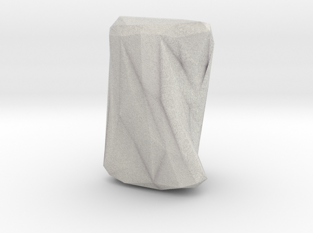 "Crumpled Paper" Vase in Full Color Sandstone