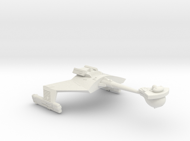 3788 Scale Klingon D7C Command Cruiser WEM in White Natural Versatile Plastic