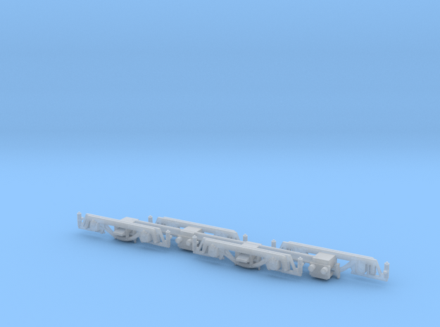 HO PE submarine sideframes in Tan Fine Detail Plastic