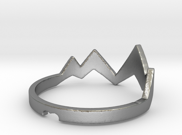 mountain peaks in Natural Silver