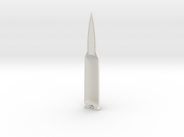 .416 Barrett (10.6x83mm) Cutaway Replica model in White Natural Versatile Plastic