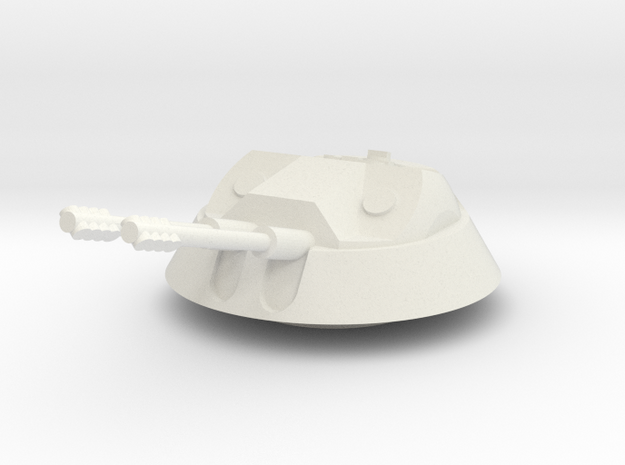 1/31 Kugelblitz turret in White Natural Versatile Plastic