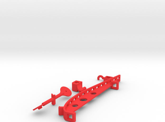 Wagomu plane 3D print parts only in Red Processed Versatile Plastic
