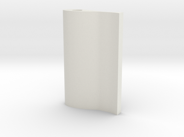 1.0 in² Rudder For 1.25" Prop, Single/Dual Rudder  in White Natural Versatile Plastic