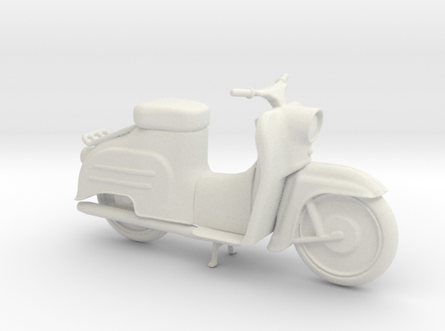 Printle Thing Old Scooter - 1/24 in White Natural Versatile Plastic