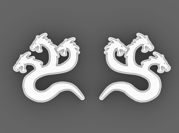 Hydra Legion Flat Chapter Symbol (X-Large) in Tan Fine Detail Plastic