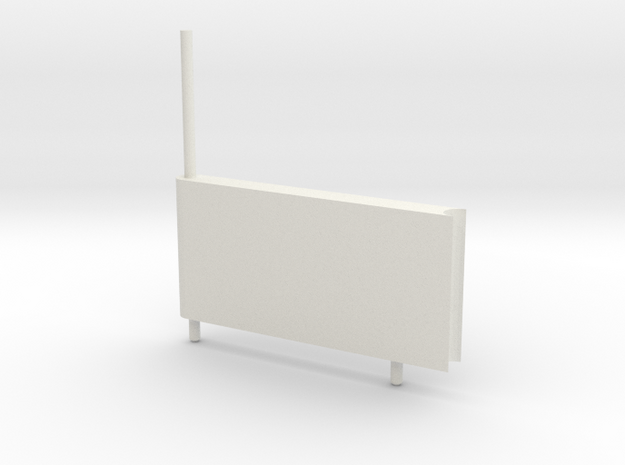 Wall M in White Natural Versatile Plastic