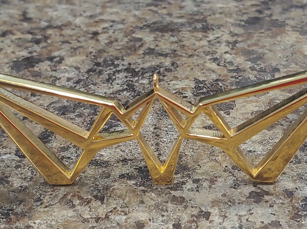 Wide Edged in 14k Gold Plated Brass