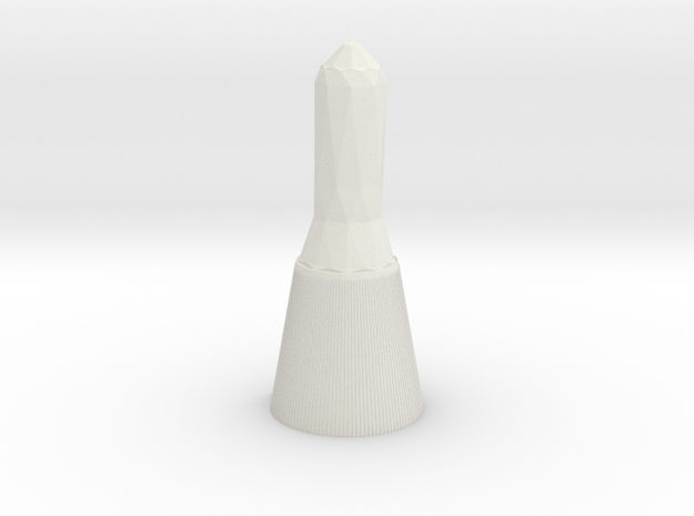 1/110 Scale Atlas E5 Warhead in White Natural Versatile Plastic