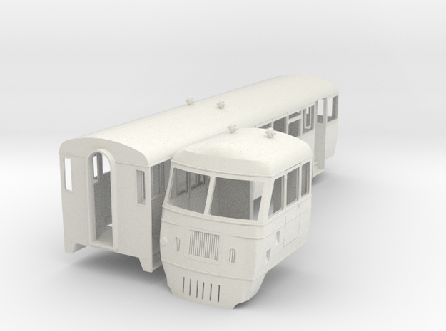w-cl-19-west-clare-walker-railcar in White Natural Versatile Plastic