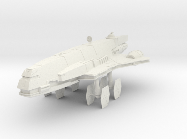 500 Imperial Gozanti class 2 Star Wars in White Natural Versatile Plastic
