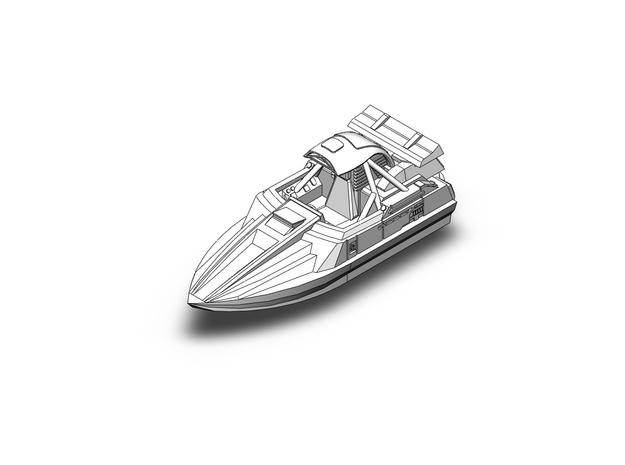 James Bond Q boat 007 in Tan Fine Detail Plastic: 1:400