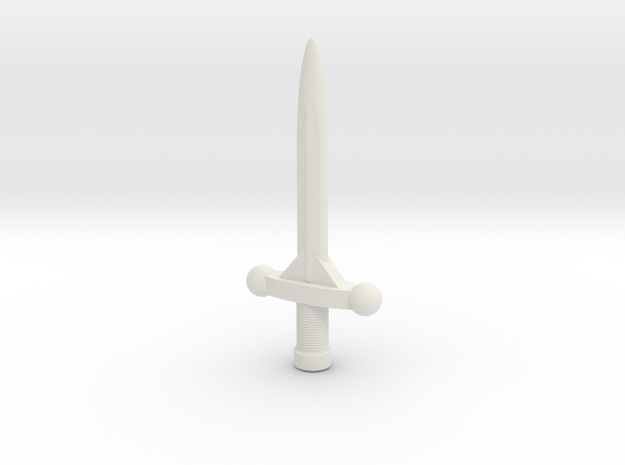 Fantasy Sword 2 in White Natural Versatile Plastic