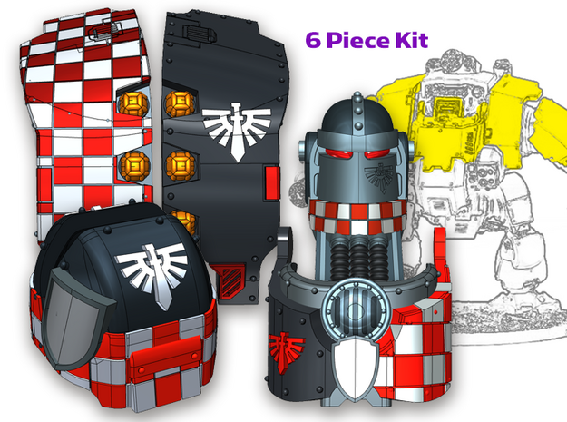 Knight Legion (Chkr): Full Atlas Pattern Kit in Tan Fine Detail Plastic