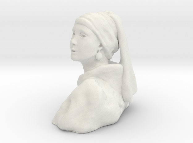 Girl with a Pearl Earring in White Natural Versatile Plastic