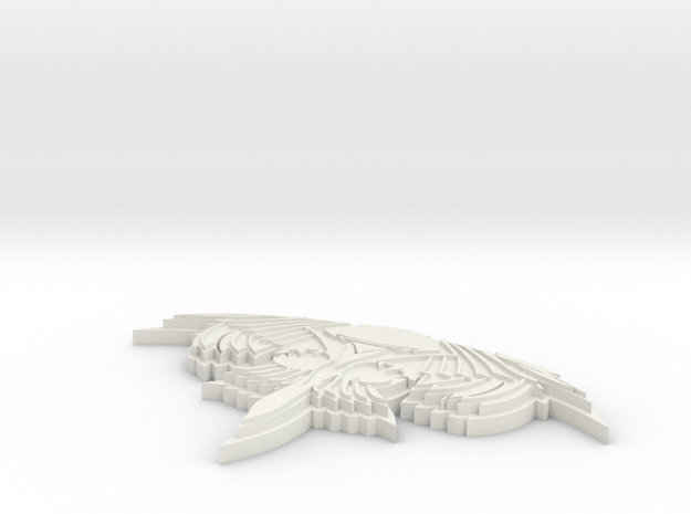 Romulan Stands 4" wing span in White Natural Versatile Plastic