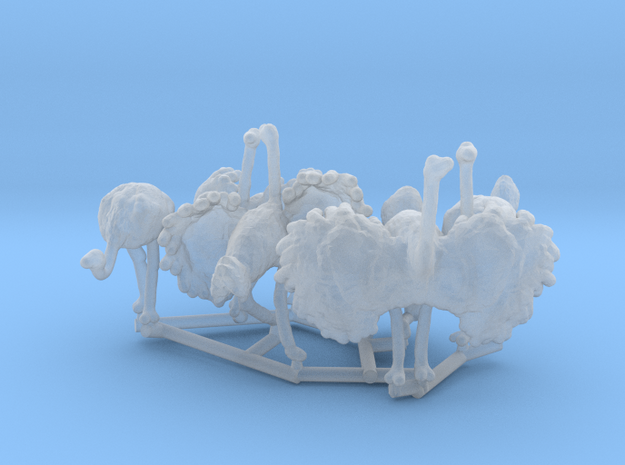 Ostrich Set 1:160 five different pieces